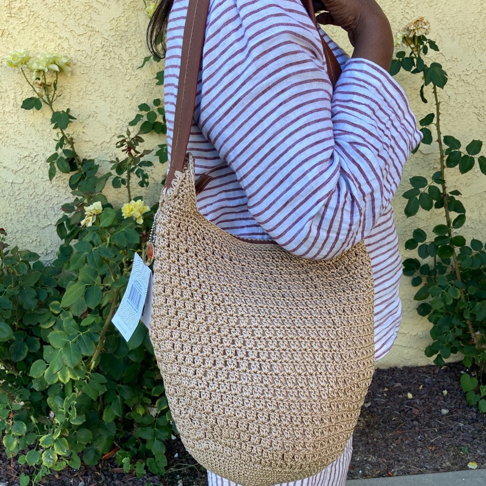 The Sak Bamboo LarkSpur hobo bag-Hand Crocheted